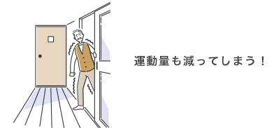 運動量も減ってしまう！